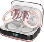 Fones de ouvido sem fio sajawass BX31 Bluetooth 5.4 IPX7 Rose Gold