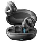 Fones de ouvido sem fio Sanag Open Ear Bluetooth 5.3 com microfone preto