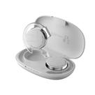 Fones de ouvido sem fio True Over-Ear Bluetooth 5.2 com microfone IPX5 branco