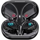 Fones de ouvido sem fio VNMN Bluetooth 5.3 Sport com microfone LED