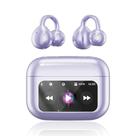 Fones de ouvido sem fio Yeabomy Clip On Bluetooth 5.4 roxo Fones de ouvido sem fio Yeabomy Clip On Bluetooth 5.4 roxo