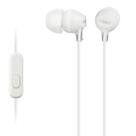Fones de ouvido Sony MDREX15AP Fone de ouvido intra-auricular com microfone - branco