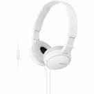 Fones de ouvido Sony ZX Series MDR-ZX110AP com microfone - branco Fones de ouvido Sony ZX Series MDR-ZX110AP com microfone - branco