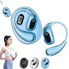 Fones de ouvido tradutor Peachloft Binaural Ai Bluetooth 5.4 azuis