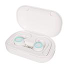 Fones de ouvido True Wireless APEKX IPX7 à prova d'água com microfone branco