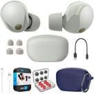 Fones de ouvido verdadeiramente sem fio Sony WF-1000XM5 com estojo azul