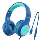 Fones de ouvido Wuopzf Kids USB C para escola com limitador de volume