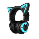 Fones de ouvido YOWU Cat Ear CE com fio/sem fio para PC/PE/Switch/PS4/PS5