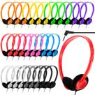 Fones de ouvido Yunsailing, pacote com 30, kit de aula para estudantes, multicolorido Fones de ouvido Yunsailing, pacote com 30, kit de aula para estudantes, multicolorido