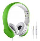 Fones de ouvido YUSONIC Kids com microfone e limite de volume, verde