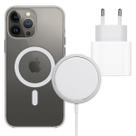 Fonte 20W Turbo Tipo C com Capa Magnética e Carregador Inducão para iPhone13, 13 Pro e Max