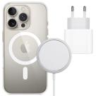 Fonte 20W Turbo Tipo C com Capa Magnética e Carregador Inducão para iPhone16, 16 Pro e Max