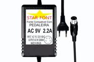 Fonte AC 9V 2.2A 4 Vias para Pedal Pedaleira Digitech - PS0920