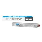 Fonte Alimentação Slim KNUP 12V 1A Bivolt Automático para Fita e Luminária LED
