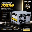 Fonte ATX 230W Hayom PW1600 Bivolt 24 Pinos Para PC Desktop Fonte ATX 230W Hayom PW1600 Bivolt 24 Pinos Para PC Desktop