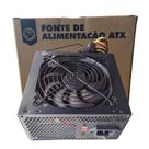 Fonte ATX 500W, Brazil Pc, Bivolt Manual, Com Cabo De Energia, 24 Pinos, Preto - BPC/5350-M