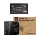 Fonte Atx 500W BrazilPc 24p Cooler 120mm Com Cabo Força