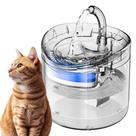 Fonte Bebedouro Agua Gato Pet Caes 2 Litros Automatico Petshop Hidrataçao Transparente Silencioso Usb Bomba Filtro