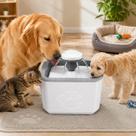 Fonte Bebedouro Automática USB 2,5L Para Cães e Gatos Silenciosa 3 Modos Branco