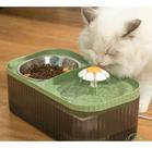 Fonte Bebedouro E Comedouro Para Gatos E Cães Automático