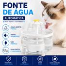 Fonte Bebedouro Pet Elétrica USB Automática Para Gatos e Cachorros Circulação de Água Silenciosa Filtro Purificador