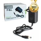 Fonte Bivolt 3A 12V CFTV Caixa De Som Fitas De Led Balança