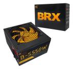 Fonte BRX Gamer ATX 550W 80 Plus Bivolt Preto Certificação Eficiência A