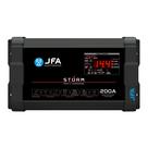 Fonte Carregador Automotivo JFA 200a Storm Bivolt com Voltímetro Digital Smart Charger e CCA
