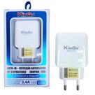 Fonte Carregador Celular Kingo Com Duas Entradas USB 3.4A