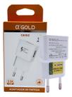Fonte Carregador Celular Tomada Plug Adaptador Usb 5v 3.1a A'Gold Ca10-2 Cor Branco