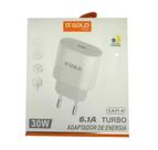 Fonte Carregador PD USB TYPE-C 30W Turbo Rápido A'GOLD Tomada Android e IOS lightning (CA31-4)