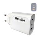 Fonte Carregador Universal triplo 45W QC3.0 Turbo 2x type-c