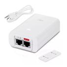Fonte Compacta Capaz de Entregar 30W do Padrão PoE Para o U6LR U6Pro e Outros Dispositivos PoE