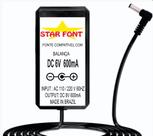 Fonte DC 6V Para Balança Digital UPX - 600MA Bivolt