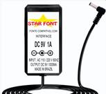 Fonte DC 9V 1A para Controladora MIDI, Teclado e Interface de Áudio M-AUDIO