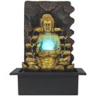 Fonte De Água Buda Cascata Grande Com Luz De Led - 220V