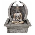Fonte De Água Buda Hindu Altar Meia Lua Zen Resina - Bivolt