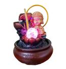 Fonte De Água Buda Monge Namaste Bivolt