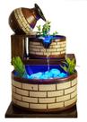 Fonte de água Cascata com bomba e Led 13