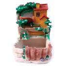 Fonte de água casinha cascata com quedas decorativa