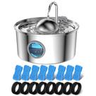 Fonte de Água Cat Aonboy 3.2L em Aço Inoxidável - Com 16 Filtros