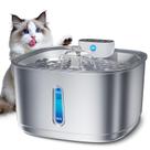 Fonte de água Cat Bistee em aço inoxidável 3.2L sem fio