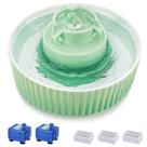 Fonte de água Cat Lawfery Cupcake Ceramic 2,1 L com filtros
