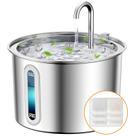 Fonte de Água Cat Oneisall 2L - Aço Inoxidável com Bomba e Filtro Fonte de Água Cat Oneisall 2L - Aço Inoxidável com Bomba e Filtro
