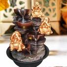 Fonte De Água Decorativa Buda Gordo Sorte Prosperidade Sabio