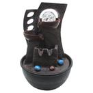 Fonte De Água Decorativa Cascata 2 Quedas Luz De Led Bivolt
