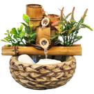 Fonte De Agua Decorativa Chafariz Sizal Cascata Quedas Bica Bambu Zen
