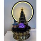 Fonte de Água Decorativa Nossa Senhora Aparecida C Bola Giratoria E Arco Led Fonte de Água Decorativa Nossa Senhora Aparecida C Bola Giratoria E Arco Led