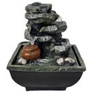 Fonte De Água Decorativa Queda Cascata Mini Relaxante Bivolt