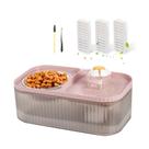 Fonte de água e tigela de comida Marchul Cat 3L para animais de estimação rosa Fonte de água e tigela de comida Marchul Cat 3L para animais de estimação rosa
